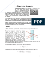 Fabry-Pérot Interferometer: Theory