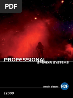 RCF Professional Speaker Systems Catalogue PDF