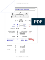 Simply Support Beam. Centre Load