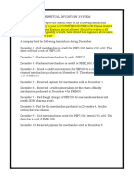 PERPETUAL INVENTORY System Transaction