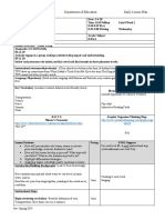 Stetson University Department of Education Daily Lesson Plan