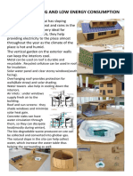 Self-Sustaining and Low Energy Consumption