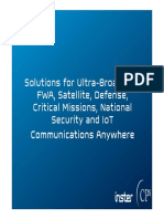 Solutions For Ultra-Broadband Fwa, Satellite, Defense, Critical Missions, National Security and Iot Communications Anywhere