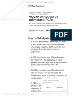 Reação em Cadeia Da Polimerase (PCR) (Artigo) - Khan Academy PDF