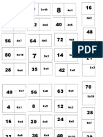 Tablas de Domino