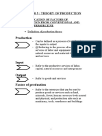 Chapter 5 Theory of Production