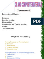 Topics Covered: Processing of Plastics