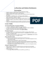 Chapter 4. Aqueous Reactions and Solution Stoichiometry: Common Student Misconceptions