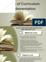 Level of Curriculum Implementation