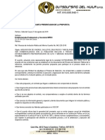 Carta Presentacion Propuesta