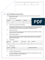 Safety Requirement Specification (SRS)