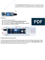 IR Sensor Infrared Obstacle Sensor Module Has Builtin IR Transmitter and IR Receiver That Sends Out IR Energy and Looks For