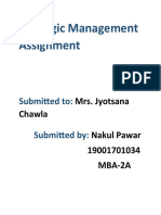 Strategic Management Assignment Nakul