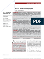 Advances in Open Microsurgery For Cerebral Aneurysms: Topic