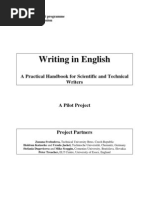 Writing in English A Practical Handbook For Scientific and Technical Writers