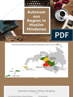 Autonom Ous Region in Muslim Mindanao