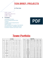 Orientation Brief: Projects: 1. Tower Portfolio 2. GBT/RTT Construction Time Lines 3. Project Review