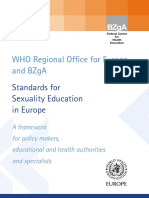 WHO Curriculum Matrix For CSE in Europe