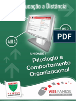 PSICOLOGIA E COMPORTAMENTO ORGANIZACIONAL - Unidade I PDF