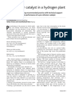 Pre-Reformer Catalyst in A Hydrogen Plant