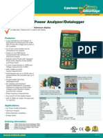 1000A 3-Phase Power Analyzer/Datalogger: Four Clamps With Simultaneous Display