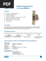 Router Interface Card For Loop-AM3440: Features