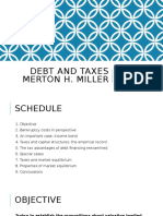 Debt and Taxes Merton H. Miller: Finanzas Corporativas Carlos Arango