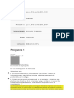 Examen 1 Investigacion de Mercados