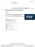 Bayes and MCMC For Undergraduates: The American Statistician