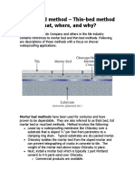 Mortar Bed Method - Thin-Bed Method What, Where, and Why?