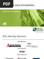 SQL Azure para Principiantes SQL Saturday