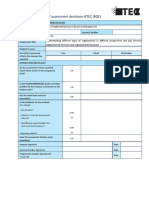 Internal Verification of Assessment decisions-BTEC (RQF) : Higher Nationals