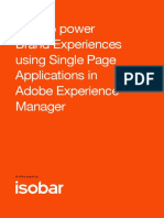 How To Power Brand Experiences Using Single Page Applications in Adobe Experience Manager Final