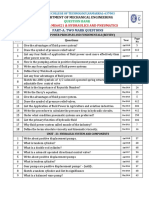 Hydraulics and Pneumatics Question Bank Siraj PDF