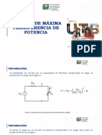 Máxima Transferencia de Potencia y Amplificadores Operacionales