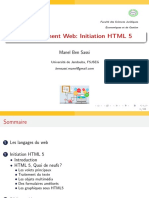 Chapitre Initiation HTML 5