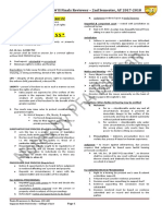 Due Process : CONSTITUTIONAL LAW II Finals Reviewer - 2nd Semester, AY 2017-2018 Bill of Rights - Art. III, 1987 PC