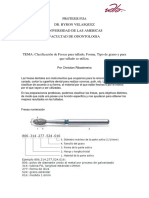 Clasificación de Fresas para Tallado