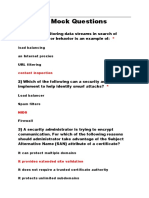 DCI-MCQ Mock Questions: Load Balancing An Internet Proxies URL Filtering