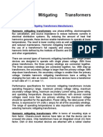 Harmonic Mitigating Transformers Information