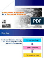 Consumer Behavior in A Service Contex