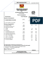 Ultratech Cement: Particulars Test Results Requirements of