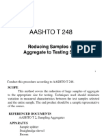 Aashto T 248: Reducing Samples of Aggregate To Testing Size