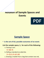 Notation of Sample Spaces and Events