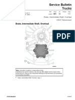 Service Bulletin Trucks: Brake, Intermediate Shaft, Overhaul