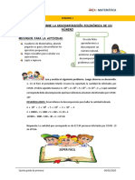 Aprendemos La Descomposicion Polinomica de Un Numero