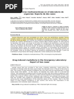 Cristalurias Medicamentosas en El Laboratorio de Urgencias Reporte de Dos Casos