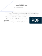 Becoming A Professional Teacher Lesson 1: The Code of Ethics For Professional Teachers Synapse Strengtheners: Group Work