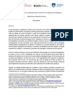 Covid 19 y Pobreza en Uruguay