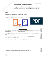 Populations in Ecosystems Summer Holiday Homework Qs